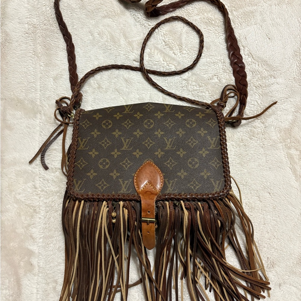 Louis Vuitton Brown Monogram Fringe Crossbody Bag